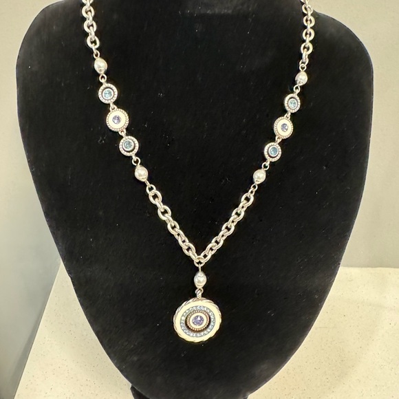 Brighton new without tags evil eye crystal and enamel detailing necklace - Picture 1 of 7